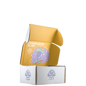 Mailing Box, B-Flute8" x 6" x 4" - White - C - 192 sq in