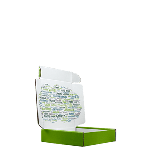 Mailing Box, B-Flute8" x 8" x 2" - White - B - 128 sq in