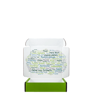 Mailing Box, B-Flute8" x 8" x 2" - White - B - 128 sq in