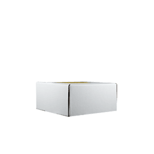 Mailing Box, B-Flute8" x 8" x 4" - White - D - 256 sq in