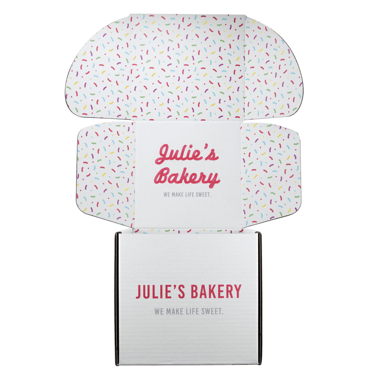 Mailing Box, B-Flute8" x 8" x 8" - White - F - 512 sq in