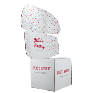 Mailing Box, B-Flute8" x 8" x 8" - White - F - 512 sq in
