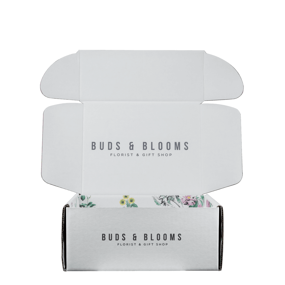 Mailing Box, B-Flute9" x 7" x 4" - White - D - 252 sq in