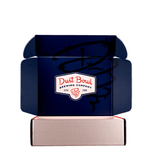 Mailing Box, B-Flute10" x 8" x 3" - White - D - 240 sq in