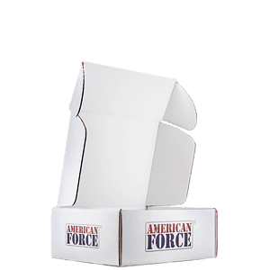 Mailing Box, B-Flute10" x 8" x 4" - White - D - 320 sq in