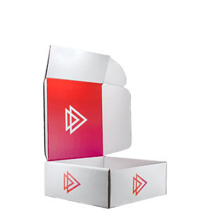 Mailing Box, B-Flute10" x 10" x 4" - White - E - 400 sq in