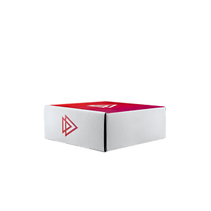 Mailing Box, B-Flute10" x 10" x 4" - White - E - 400 sq in