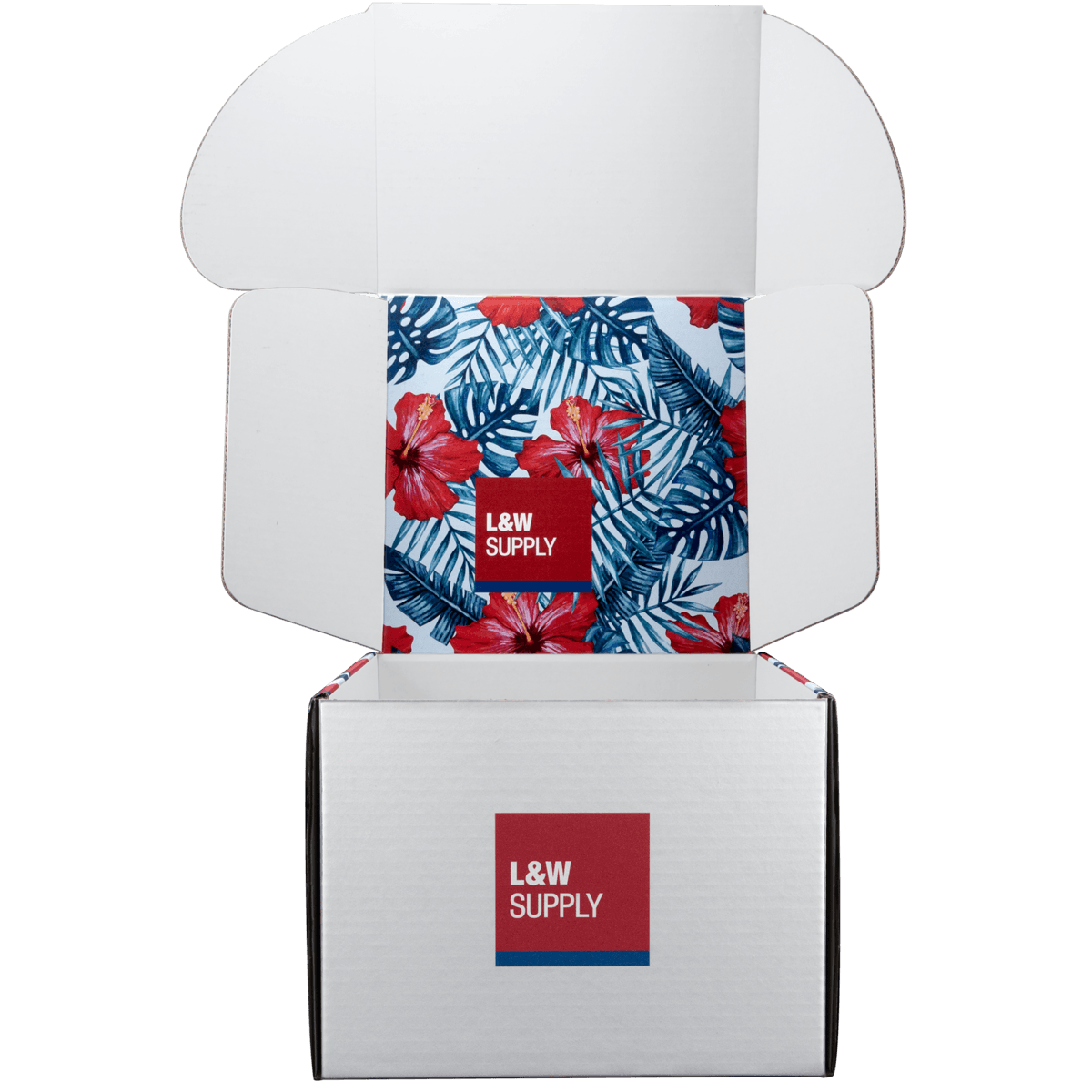 Mailing Box, B-Flute10" x 10" x 8" - White - F - 800 sq in