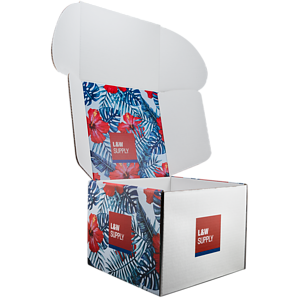 Mailing Box, B-Flute10" x 10" x 8" - White - F - 800 sq in