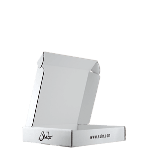 Mailing Box, B-Flute11" x 9" x 2" - White - C - 198 sq in