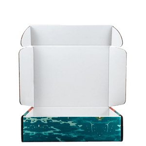 Mailing Box, B-Flute11" x 9" x 3" - White - D - 297 sq in