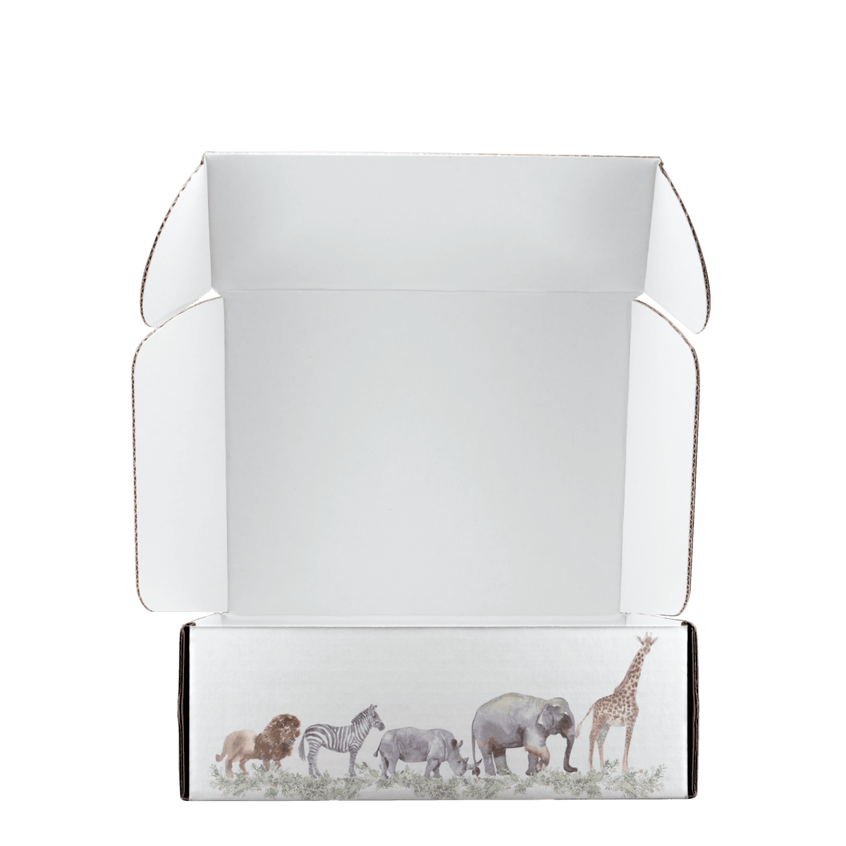 Mailing Box, B-Flute11" x 9" x 4" - White - E - 396 sq in