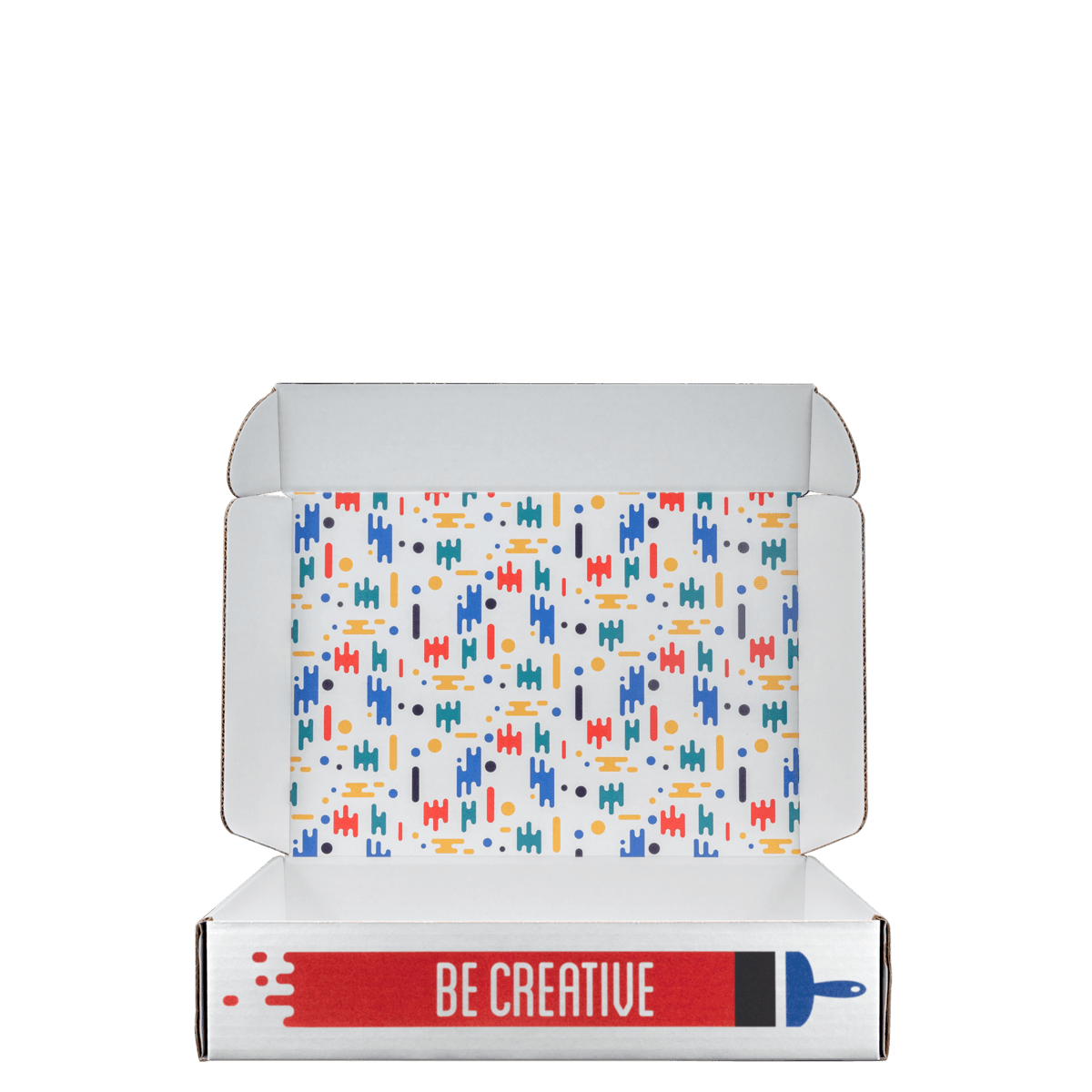 Mailing Box, B-Flute14" x 10" x 3" - White - E - 420 sq in