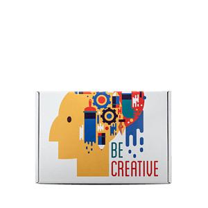 Mailing Box, B-Flute14" x 10" x 3" - White - E - 420 sq in