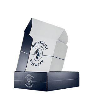 Mailing Box, B-Flute14" x 10" x 4" - White - F - 560 sq in