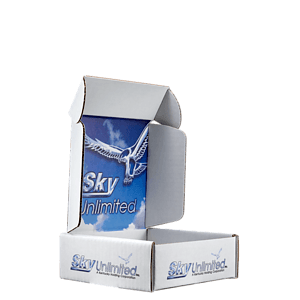 Mailing Box, B-Flute6" x 6" x 2.25" - White - B - 090 sq in