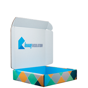 Mailing Box, B-Flute10" x 10" x 2.25" - White - D - 250 sq in