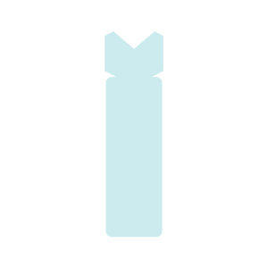 Cardstock Bookmark Stock Shape 24 pt - White