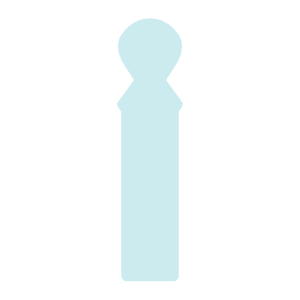 Cardstock Bookmark Stock Shape 24 pt - White