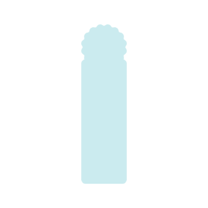 Cardstock Bookmark Stock Shape 24 pt - White