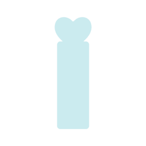 Cardstock Bookmark Stock Shape 24 pt - White