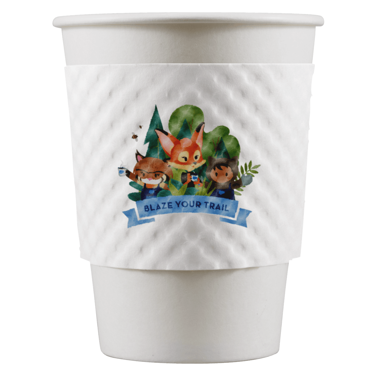 12/16/20/24 oz Beverage Wrap - White