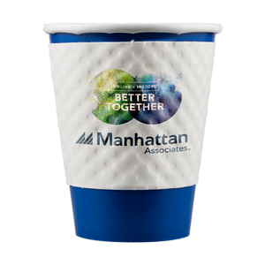 8/9 oz Beverage Wrap - White