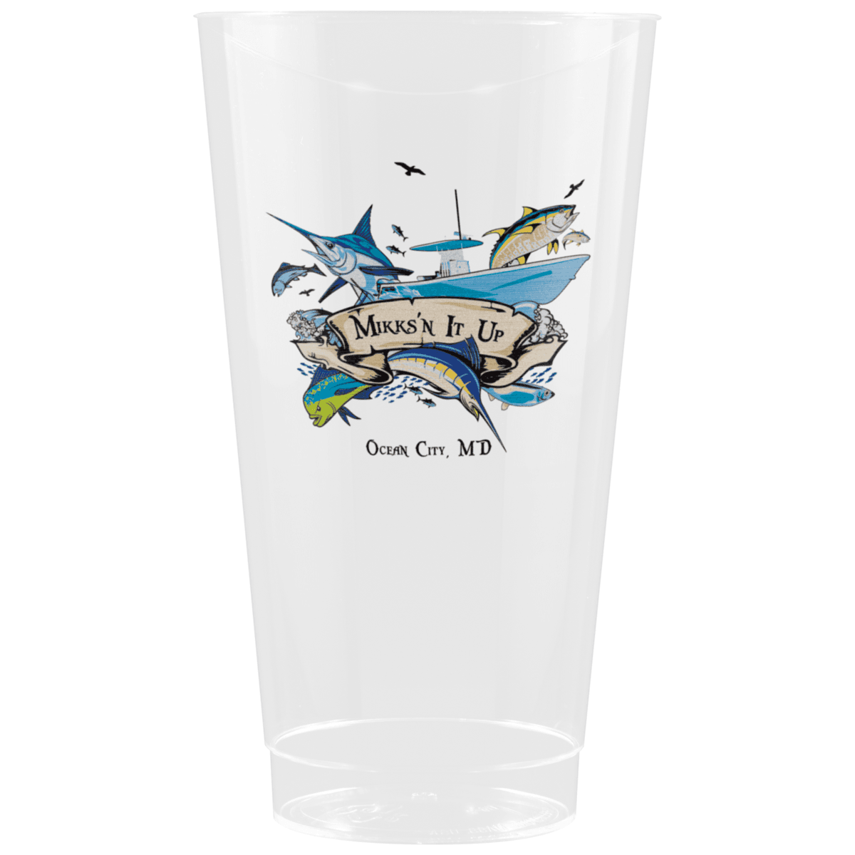 16 oz Clear Hard Plastic Cup - Digital