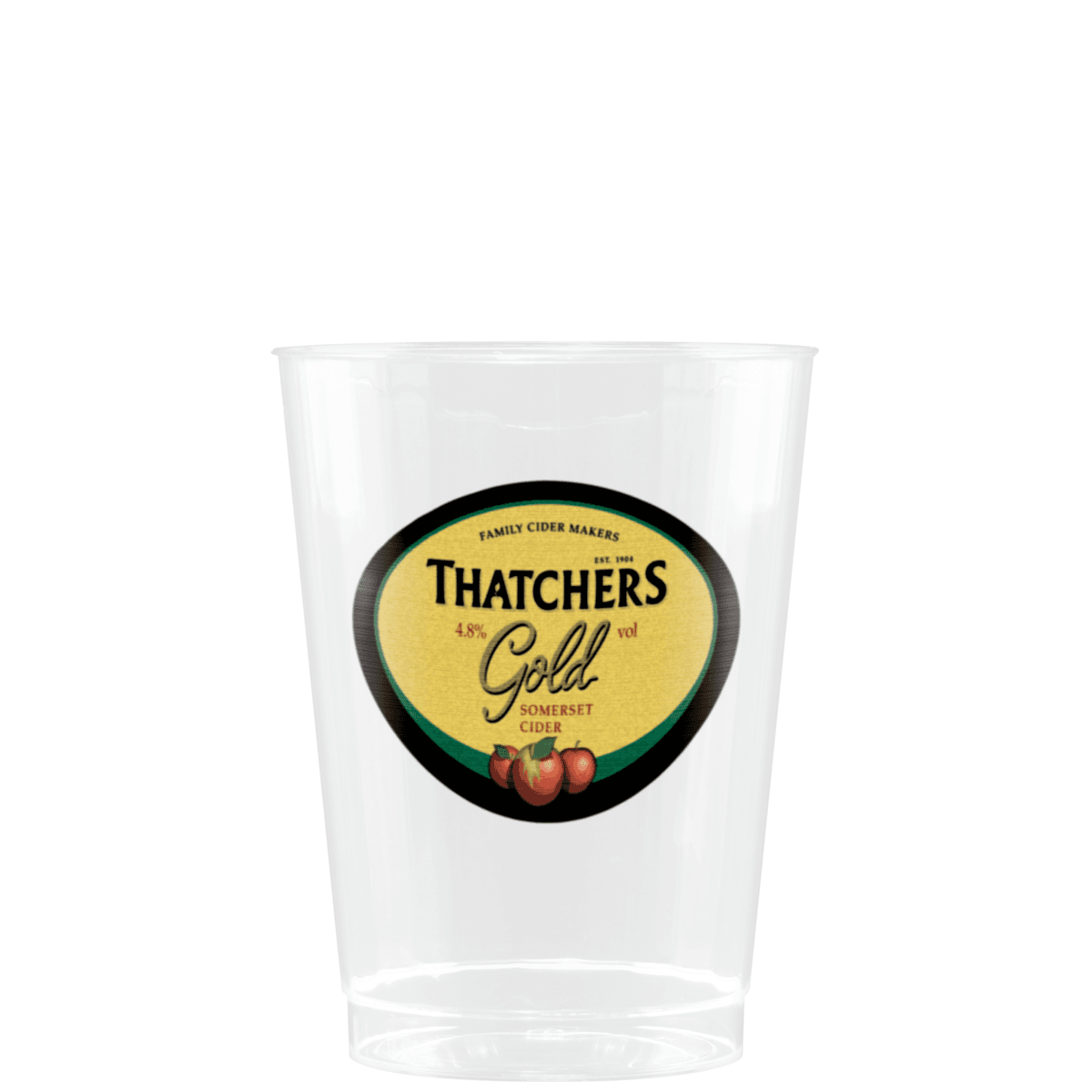 10 oz Clear Fluted Plastic Cup - Digital