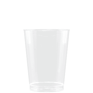 10 oz Clear Fluted Plastic Cup -Tradition