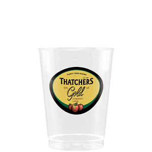 10 oz Clear Fluted Plastic Cup - Digital