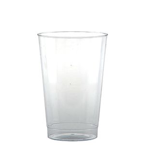 12 oz Clear Fluted Plastic Cup -Tradition