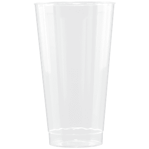 16 oz Clear Fluted Plastic Cup -Tradition