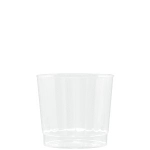 9 oz Clear Fluted Plastic Cup -Tradition
