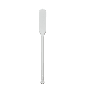 6" Paddle Plastic Drink Stirrer - White