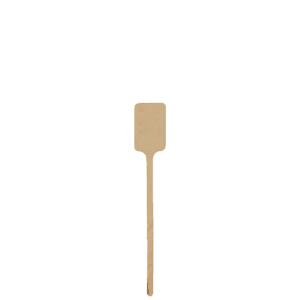 6.25" Upright Rectangle Wood Drink Stirrer