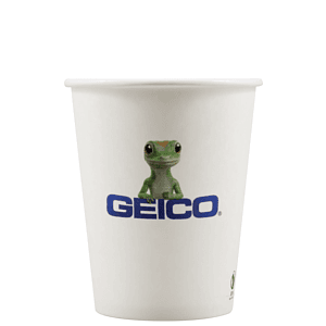 12 oz Eco-Friendly Paper Cup - White - Digital