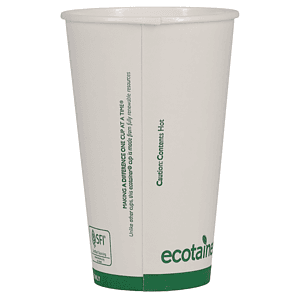 16 oz Eco-Friendly Paper Cup - White - Tradition