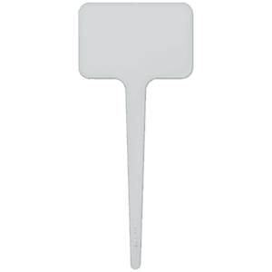 3.5" Rectangle Plastic Food Pik - White