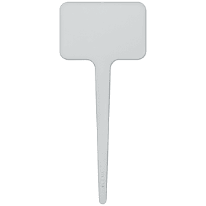 3.5" Rectangle Plastic Food Pik - White