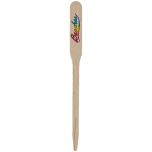 4.5" Paddle Wood Food Pik