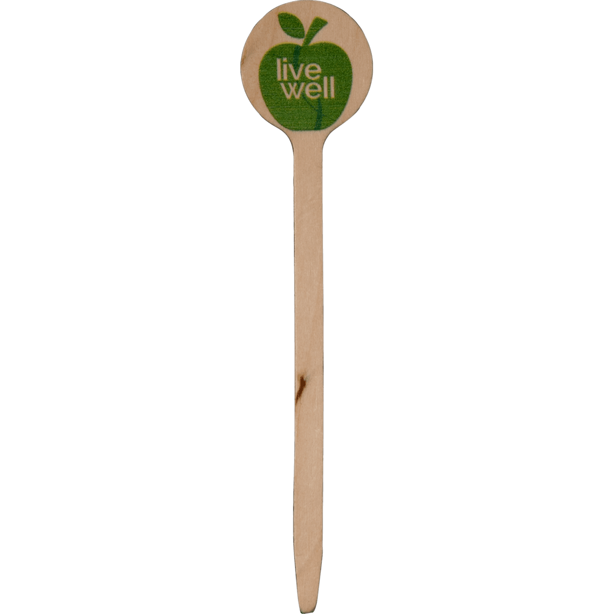 4" Round Wood Food Pik