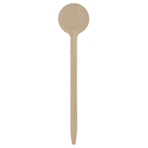 4" Round Wood Food Pik