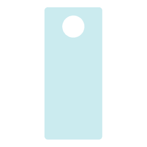 Hang Tag Card Stock 24pt - Stock Shape - White