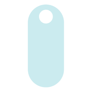 Hang Tag Card Stock 24pt - Stock Shape - White