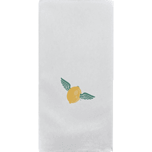 Almost Linen Dinner Napkin - White - Digital