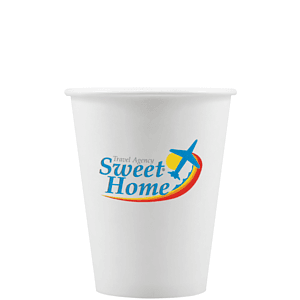 8 oz Paper Cup - White - Digital