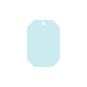Promo Tag Card Stock 24pt Stock Shape 26-36 sq. in. - White