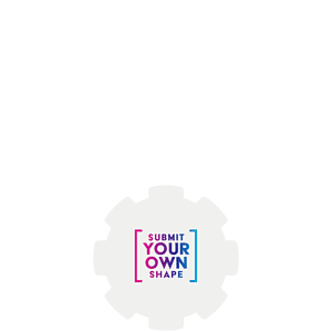 Promo Tag Card Stock 24pt Custom Shape 1-15 sq. in. - White
