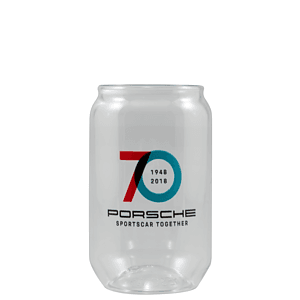 16 oz Clear Plastic Can Glass - Digital